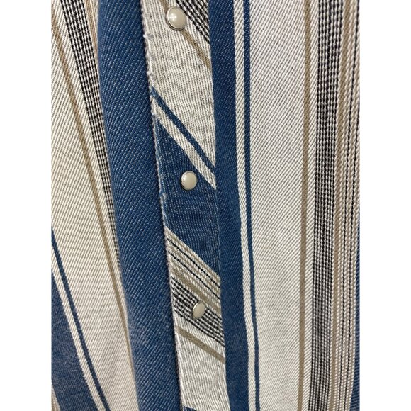 Wrangler X-Long Tails Men's Shirt Pearl Snap Long Sleeve 17 1/2 x 35 Heavy - Picture 5 of 9